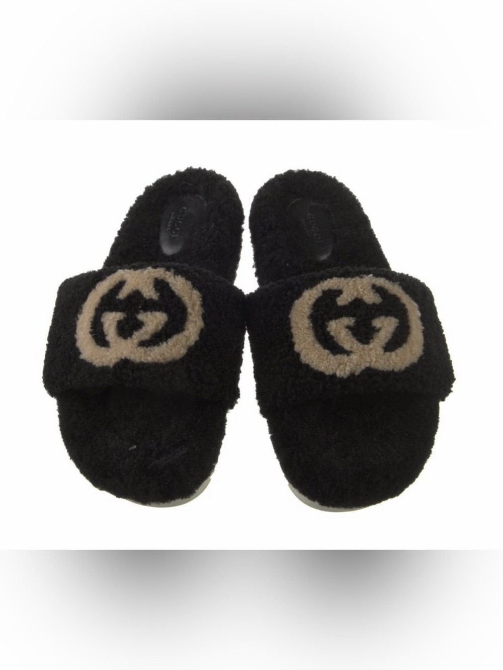 GUCCI Shearling Slides!